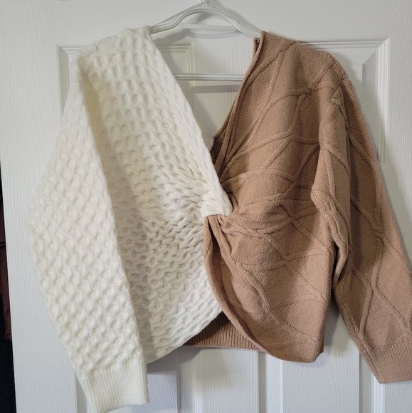 Debut crop sweater Sz S/M - Picture 4 of 6